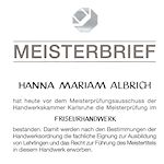 Hanna Mariam Albrich, Meisterbrief Friseurhandwerk